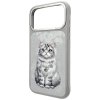 Etui Nimmy Lucky Fashion Cat MagSafe do  iPhone 17 Pro szary